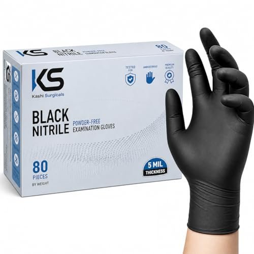 Kashi Surgicals Powder Nitrile Gloves Food Gr