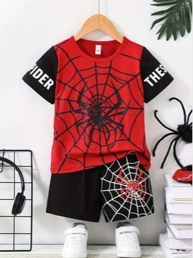 Keesor Boys Spider-man Printed Round Neck T-shirt 