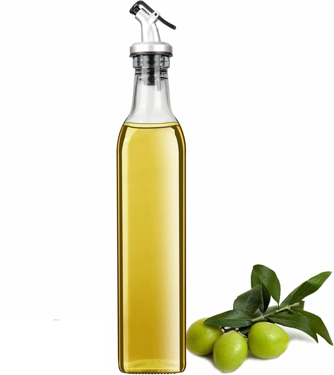 Kettlekane 500ml Leak-proof Clear Glass Oil Dispen