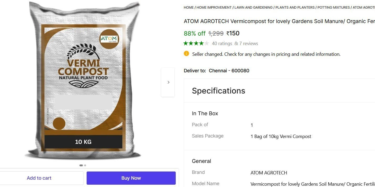 Kg Vermi Compost 150