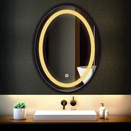 Khushi Decors Led Bathroom Wall Mirror With 3