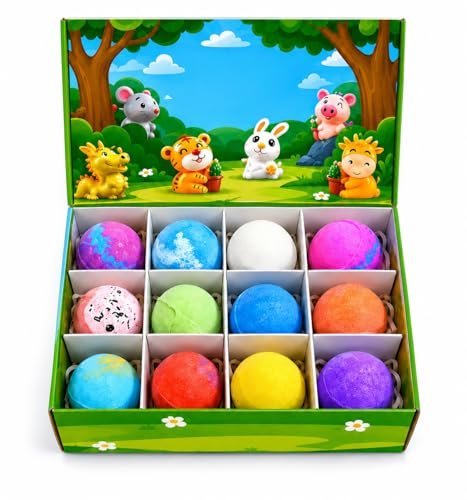 Kidomi Toy Store 12pcs Colorful Bath Bomb Gift Set