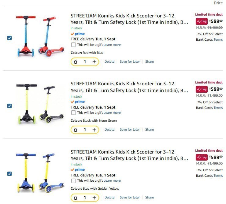 Kids Kick Scooter 589