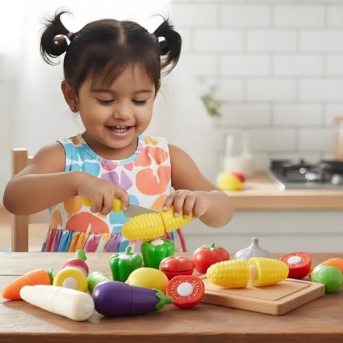 Kids Mandi Slice Play Vegetable Set Interacti