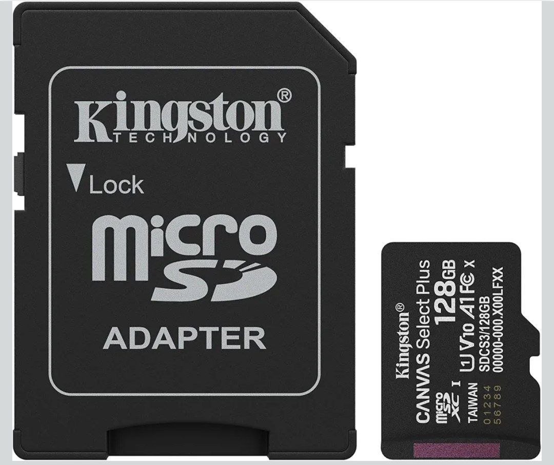 Kingston 128gb Canvas Select Plus Microsd Car