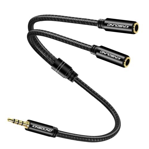 Kinsound Headphone Splitter 3 5mm Trrs Stereo Adap