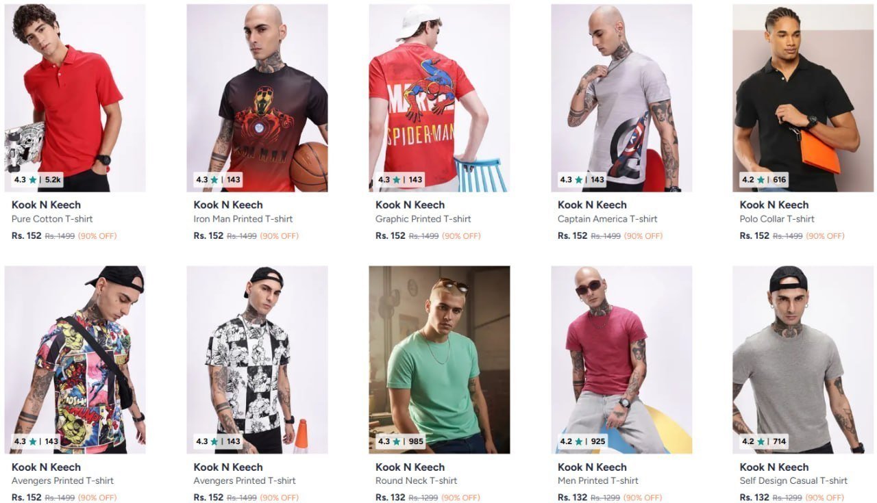 Kook N Keech Tshirt 90 Offmen Women