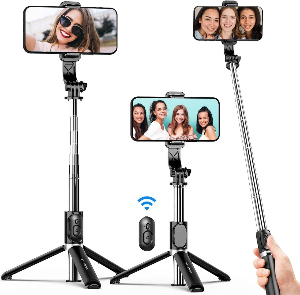 Kratos K1 - V3 Selfie Stick With Tripod Stand