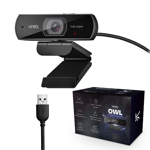 Kreo Owl Full Hd 1080p 60 Fps Webcam With Auto-foc