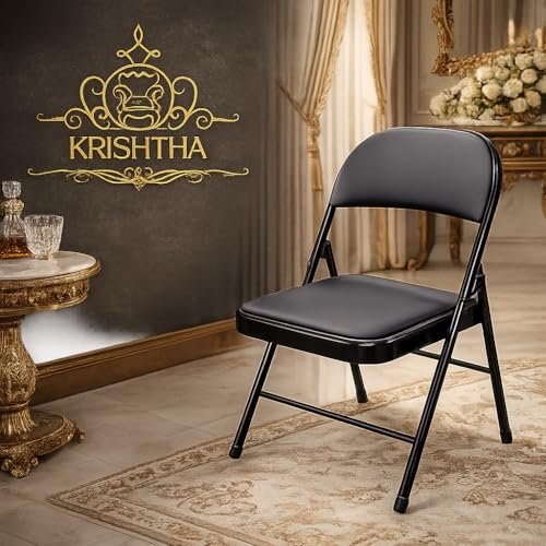 Krishtha Metal Folding Chair With Soft Cushio