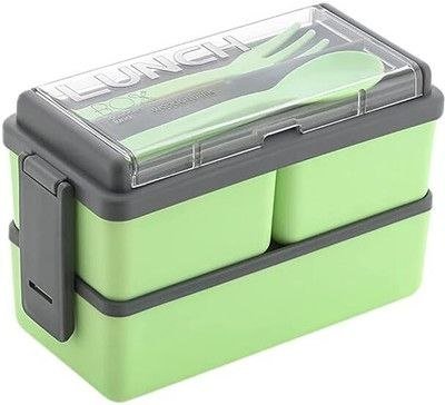 Krupify Double Decker Plastic Lunch Box 3 Con