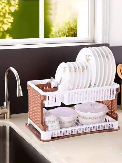 Kuber Industries Plastic Dish Drainer Rack 599 Mrp