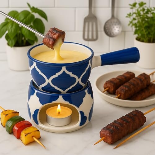 Kunhar Ceramic Fondue Set (1 Piece Of Fondue 
