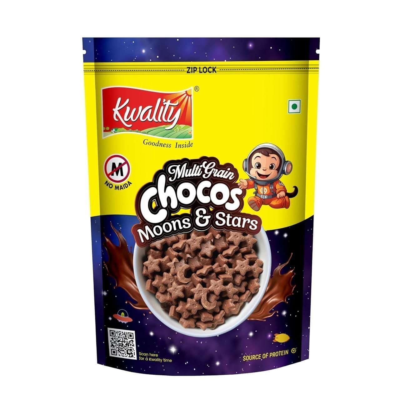 Kwality Multigrain Chocos Moons And Stars (37