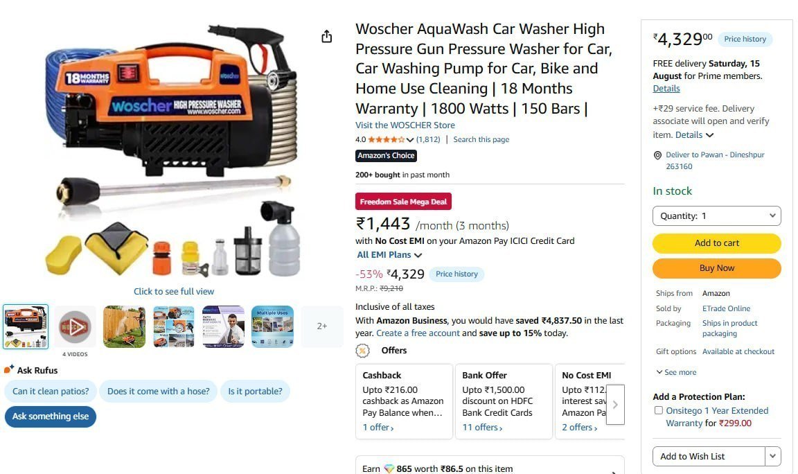 L O O T Woscher 3464865 With Hdfc Cc