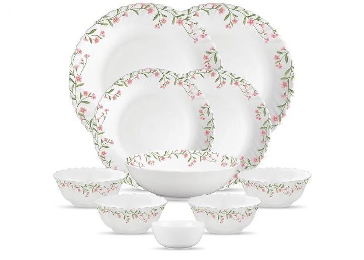La Opala Opal Glass Crockery For Family Of 2 Dinne