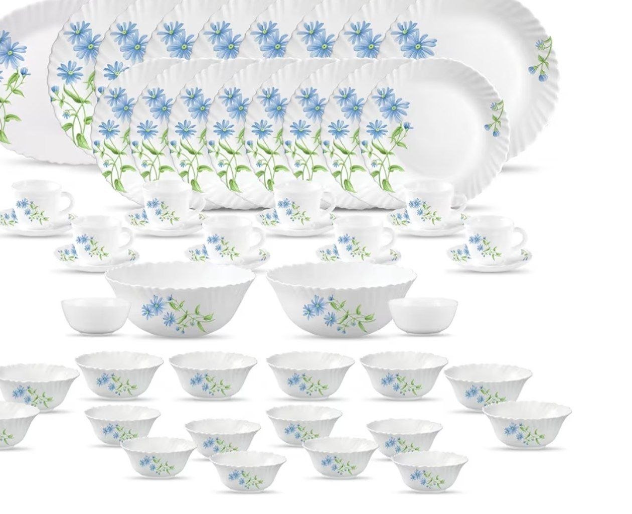 La Opala Opalware Dinner Set Of 53 At 1999 La