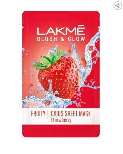 Lakme Blush Glow Strawberry Sheet Mask (25ml)