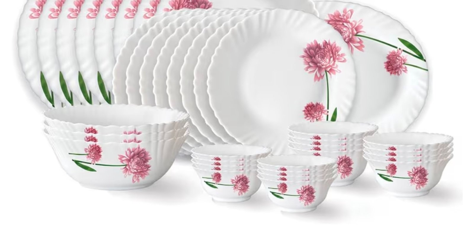 Larah 36-piece Opalware Dinner Set With Plate