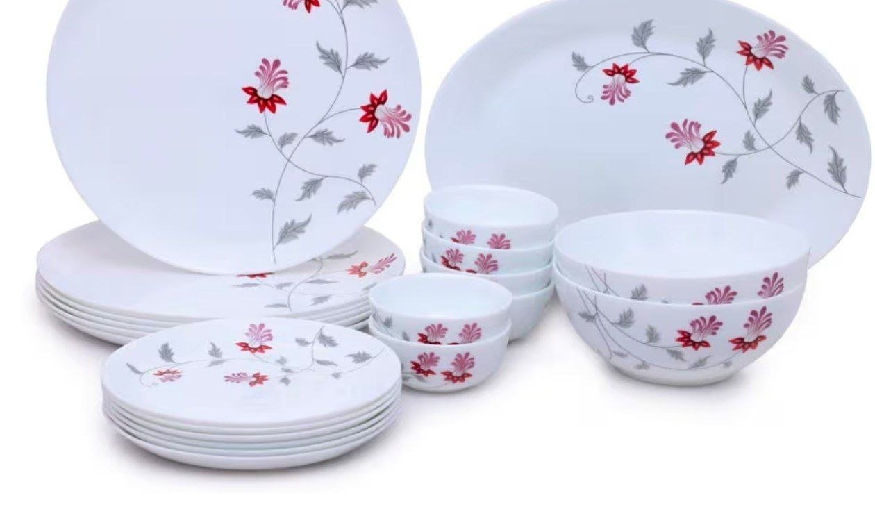 Larah By Borosil Dinner Set 21 Pcs For 1 488l