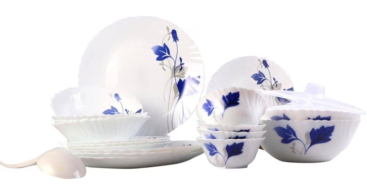 Larah By Borosil Dinner Set Of 25 Pcs 1460 Ma