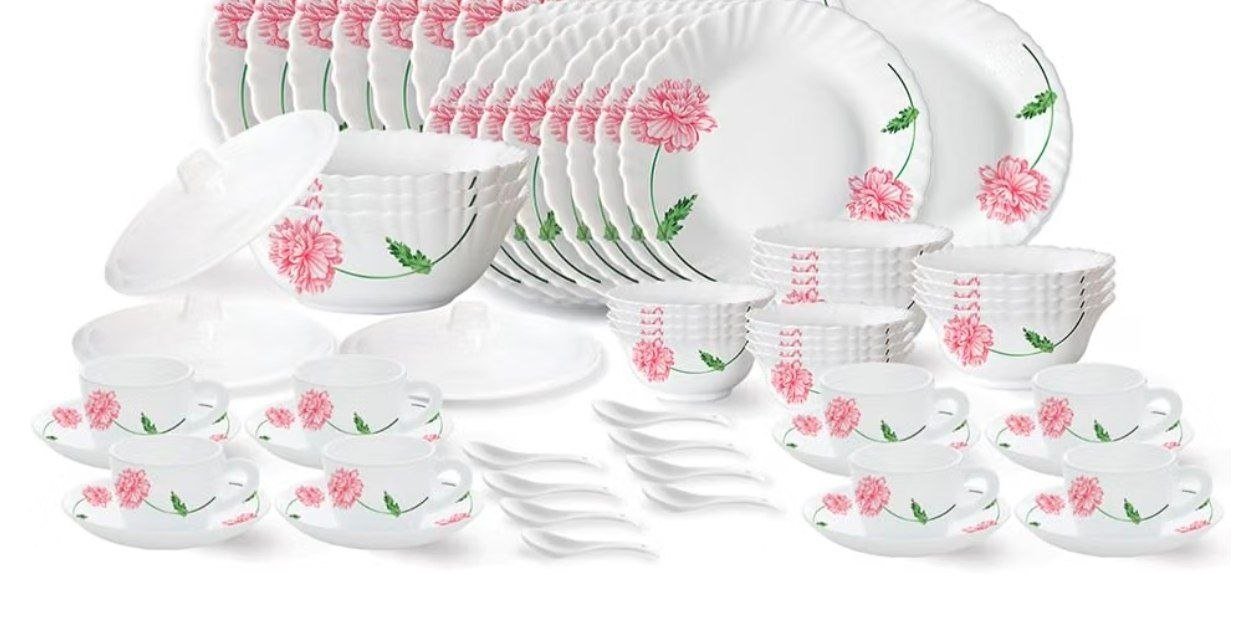 Larah By Borosil Dinner Set Of 63 Pieces 3 150
