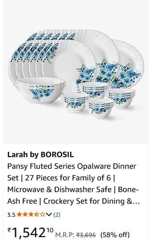 Larah By Borosil Kitchen Collection Up To 67 