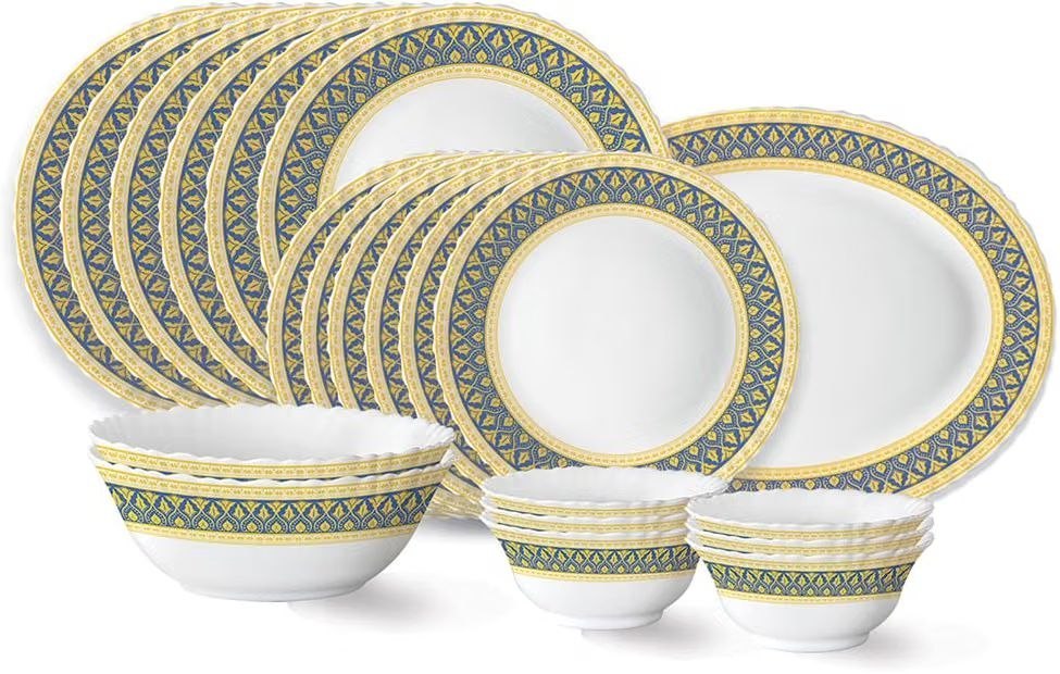Larah By Borosil Regal Fluted Series Opalware