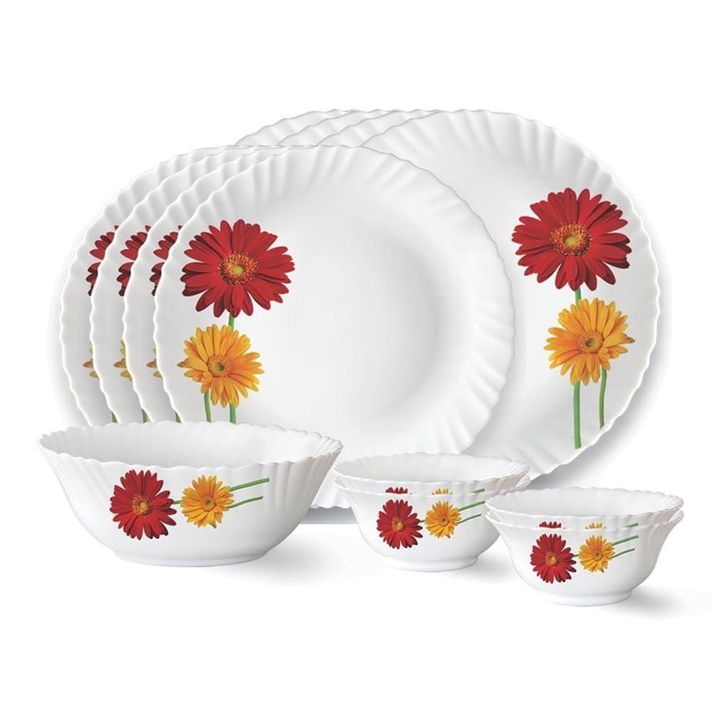 Larah By Borosil Zinnia Fluted Series Opalwar