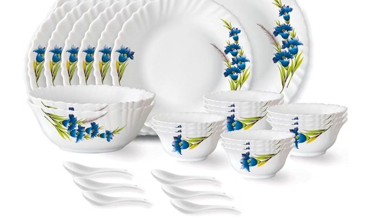 Larah Opalware Dinner Set 33 Pcs 1829