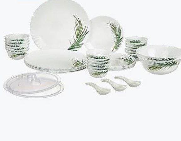 Larah Opalware Dinner Set Of 40 Pcs 1800