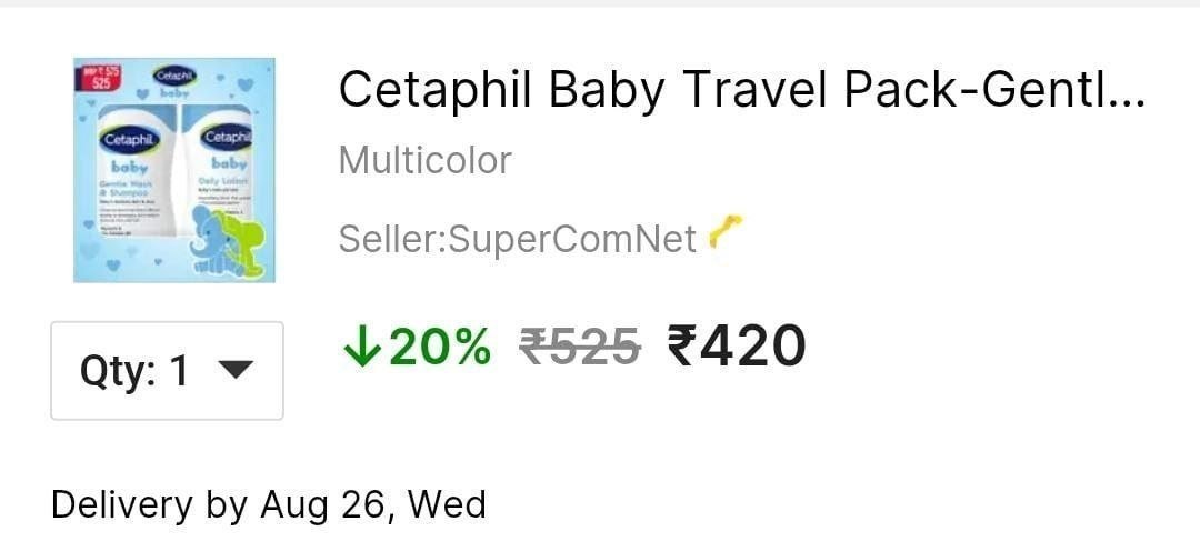 Launch Cetaphil Baby Travel Pack At 20 Offlow
