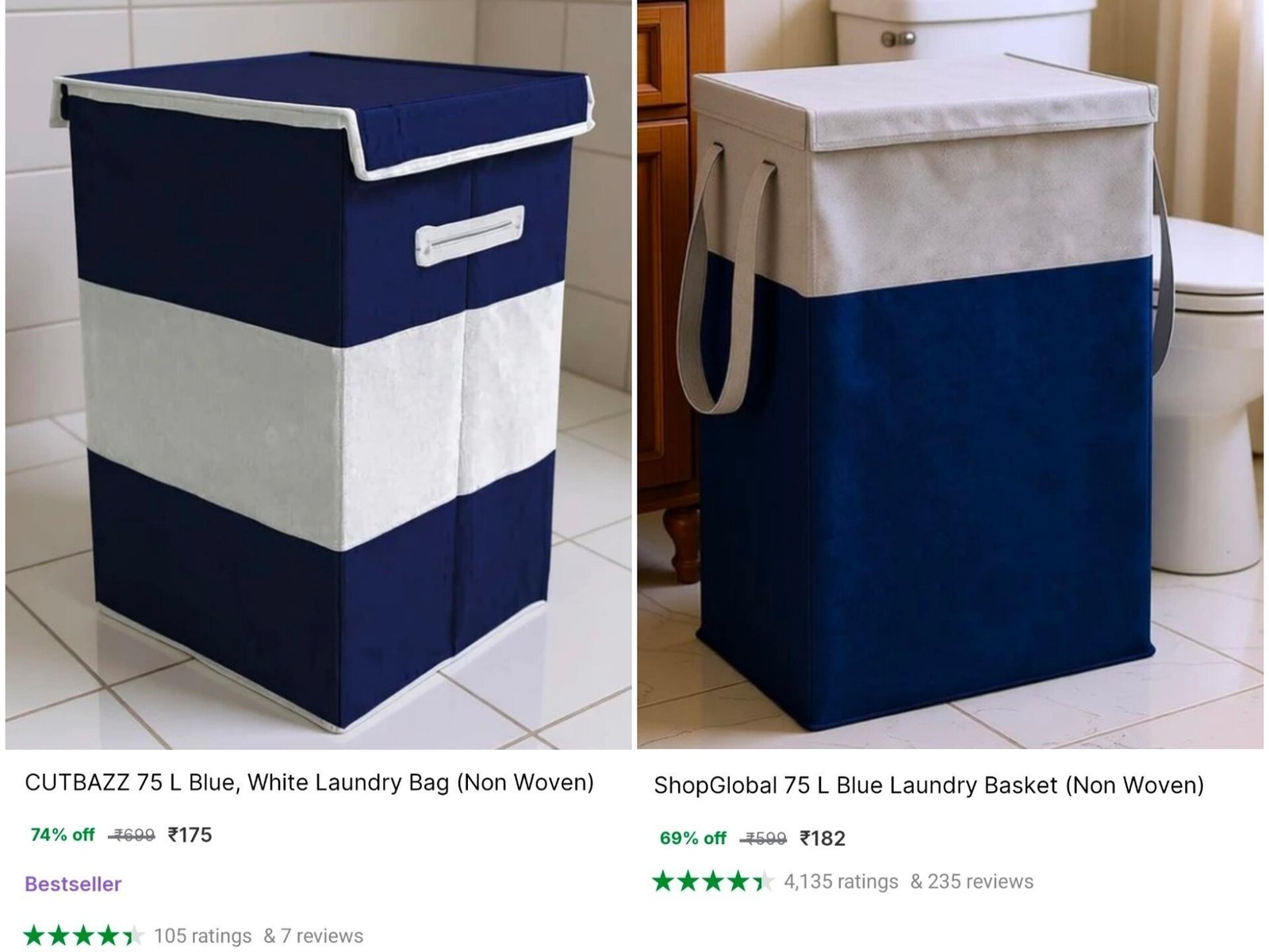 Laundry Basket - 75l175 182