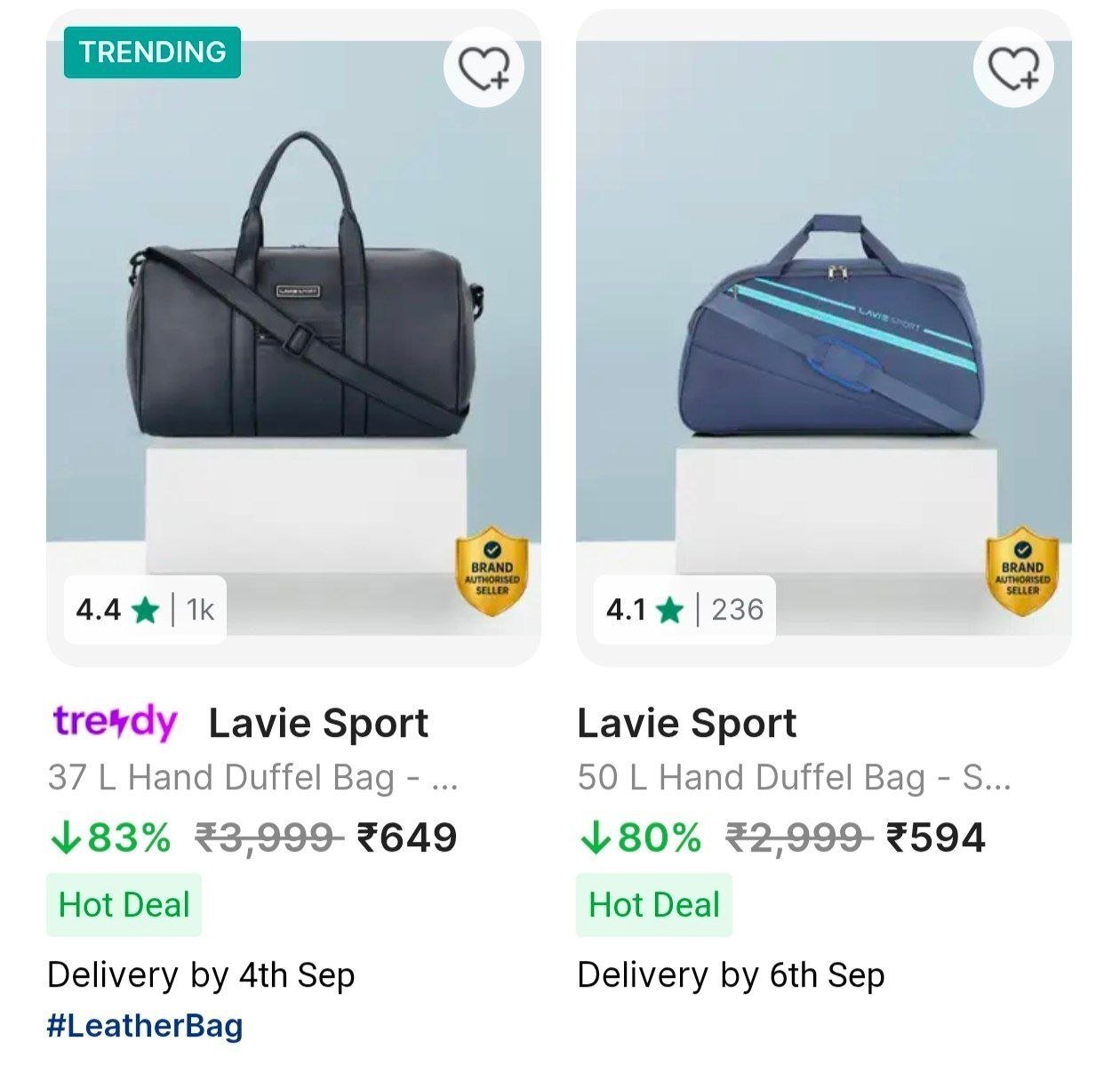 Lavie Sport Duffel Bags