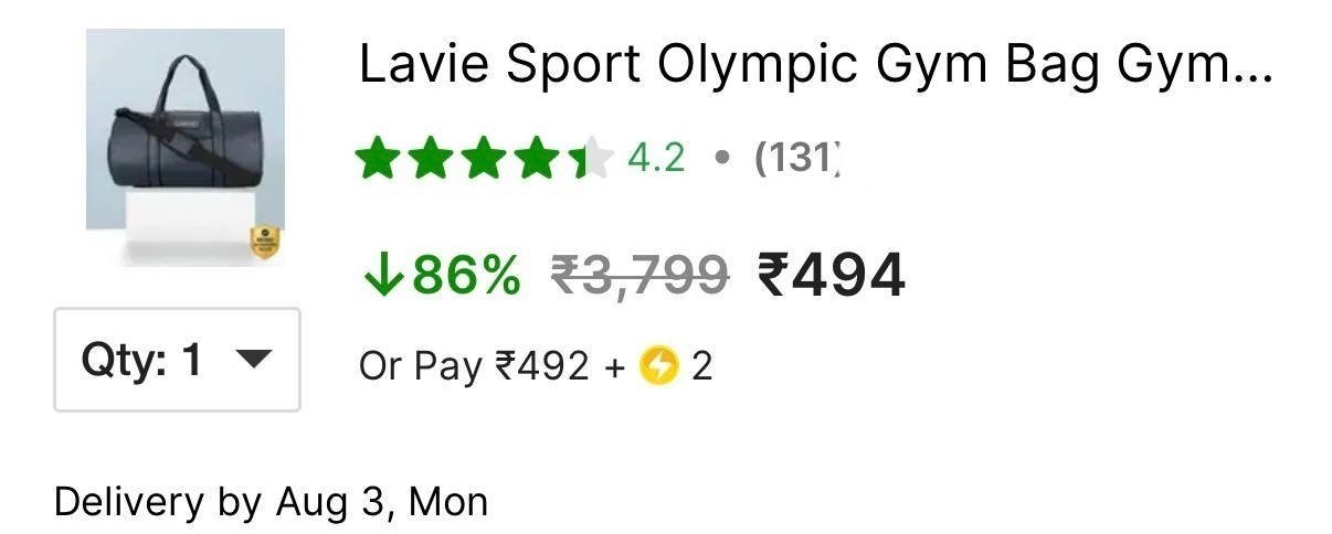 Lavie Sport Duffle Bag 494