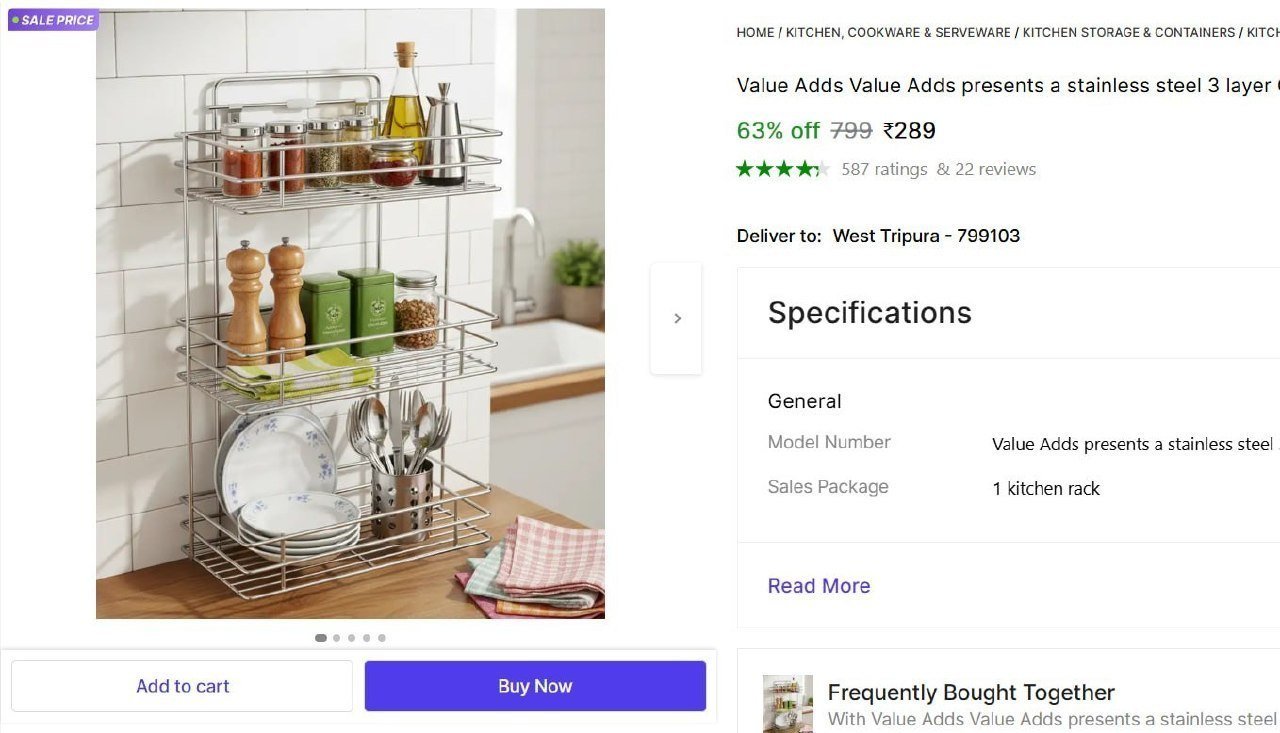 Layer Containers Kitchen Rack (steel) 289