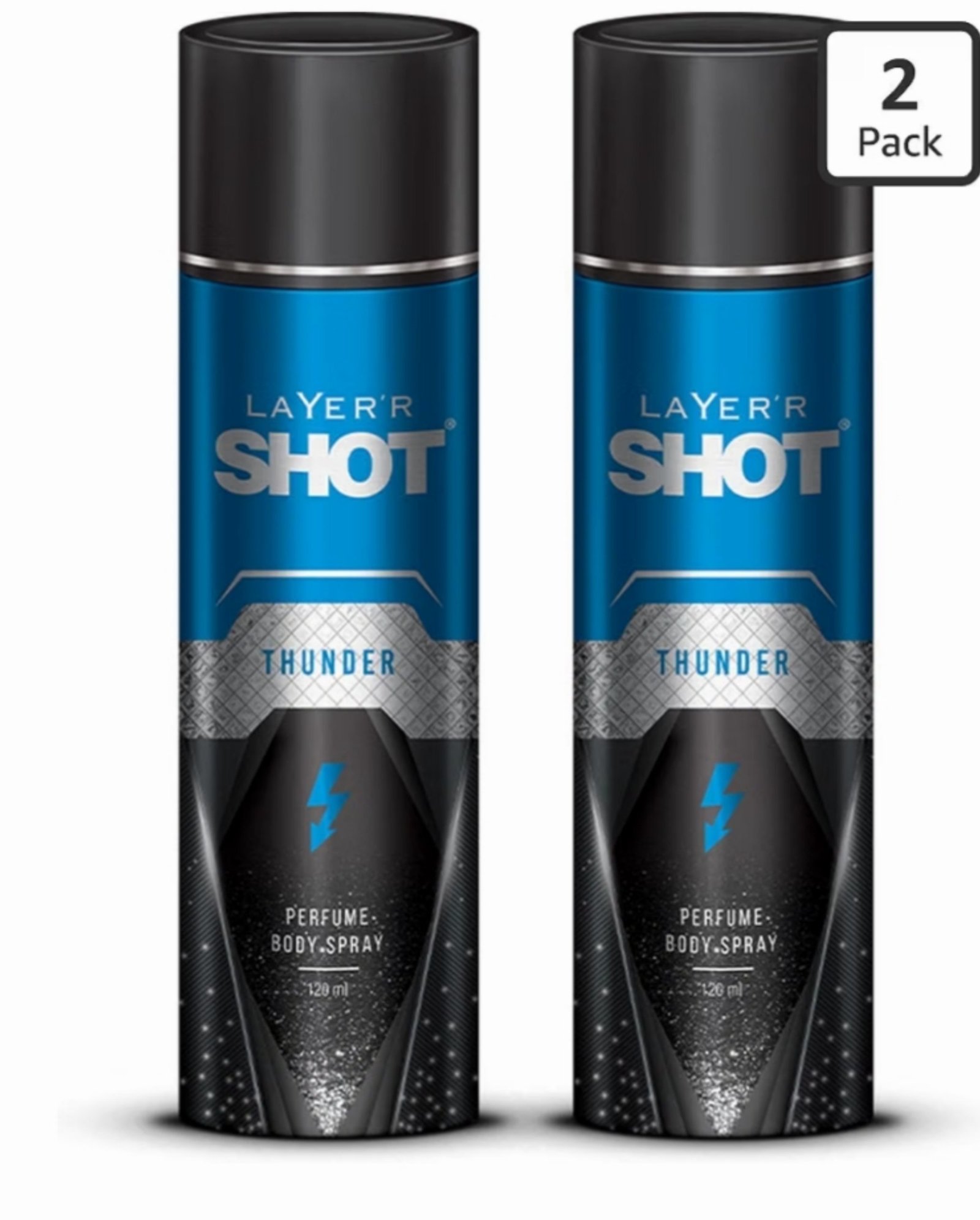 Layer R Shot Thunder Body Spray 120ml Pack Of