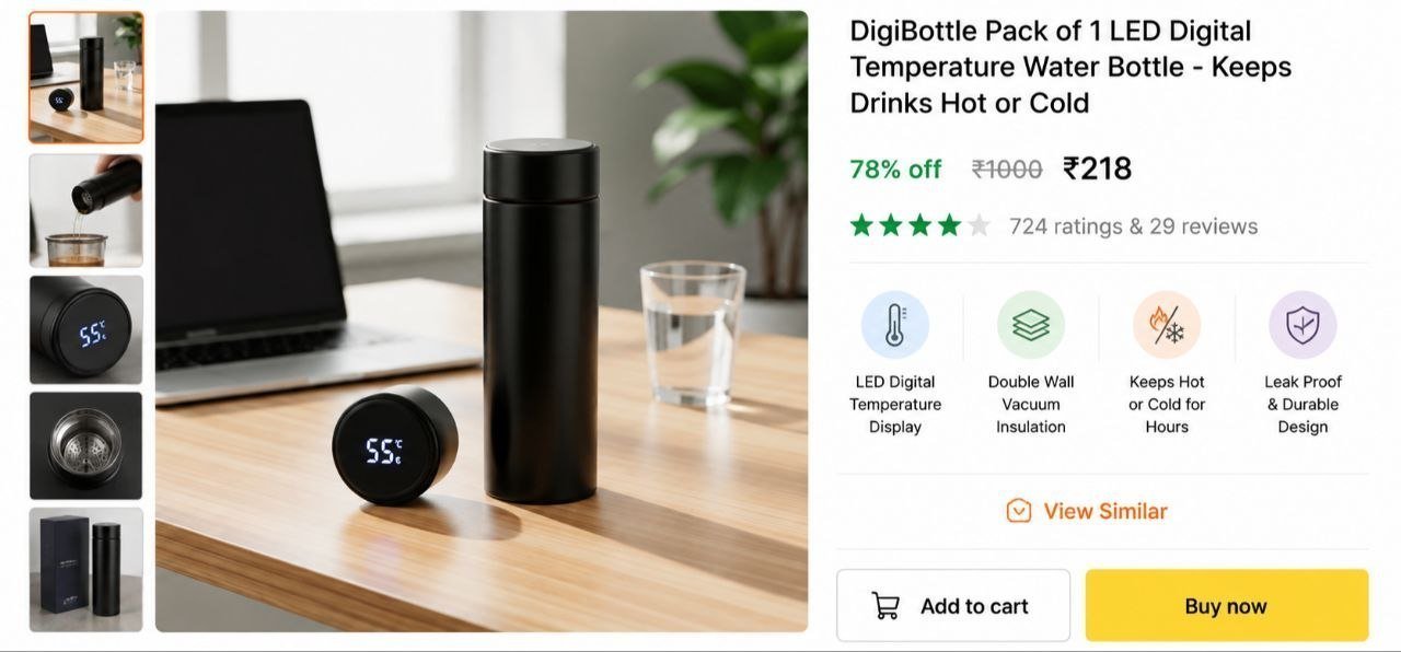 Led Water Bottle 218