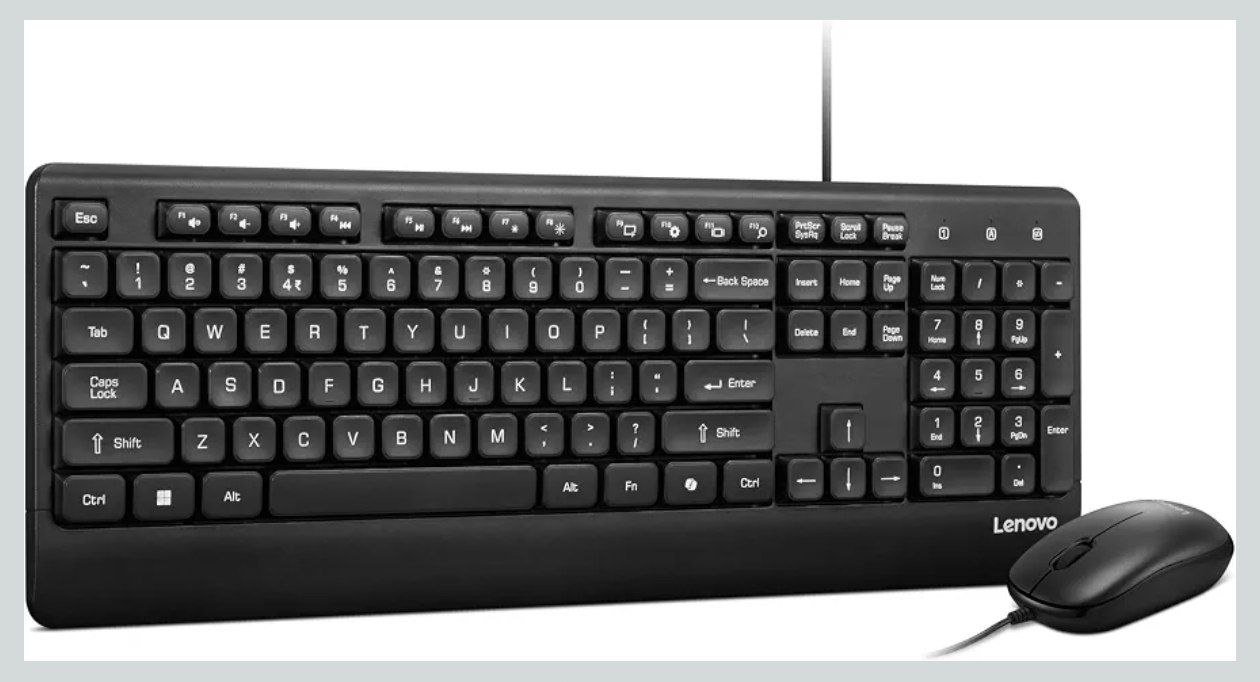 Lenovo Keyboard Mouse Wired Combo