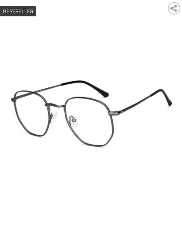 Lenskart Blu Unisex Geometric Frame Computer Glass
