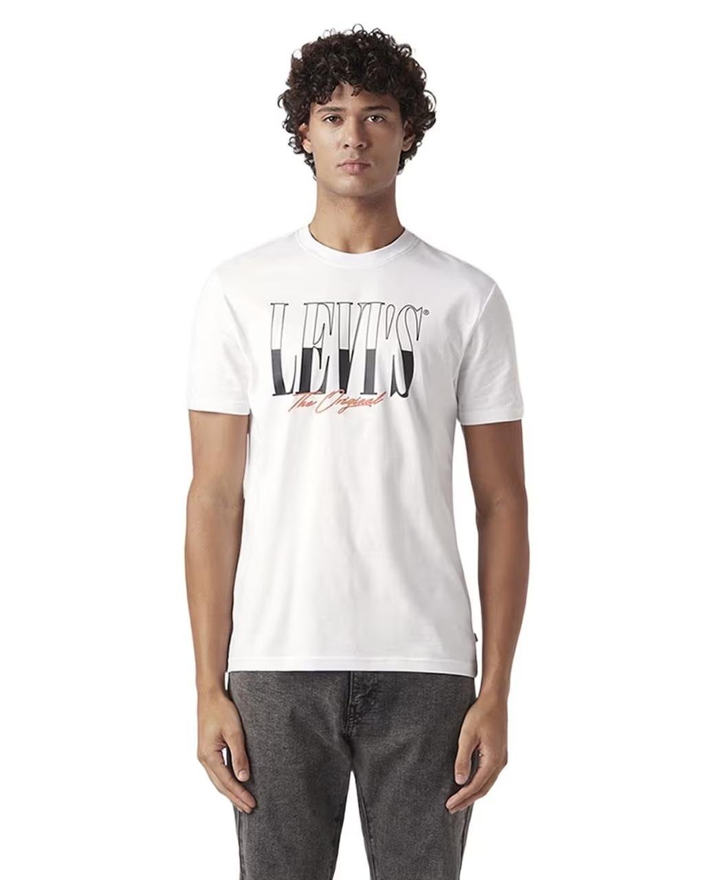 Levi S Men Printed Round-neck Slim Fit T-shir