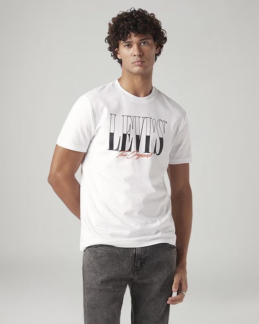 Levi S Men Printed Round-neck Slim Fit T-shir