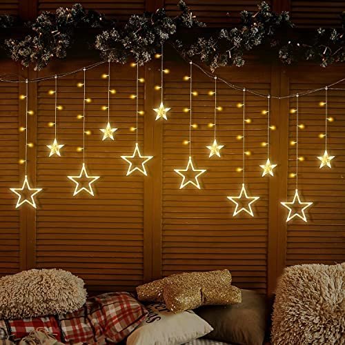 Lexton Star Curtain Light 6 Big Star 6 Small 