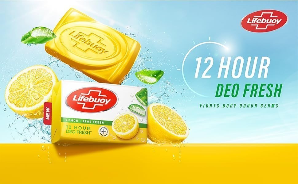Lifebuoy Lemon Fresh Soap 125 G (buy 5 Get 2 ) 225