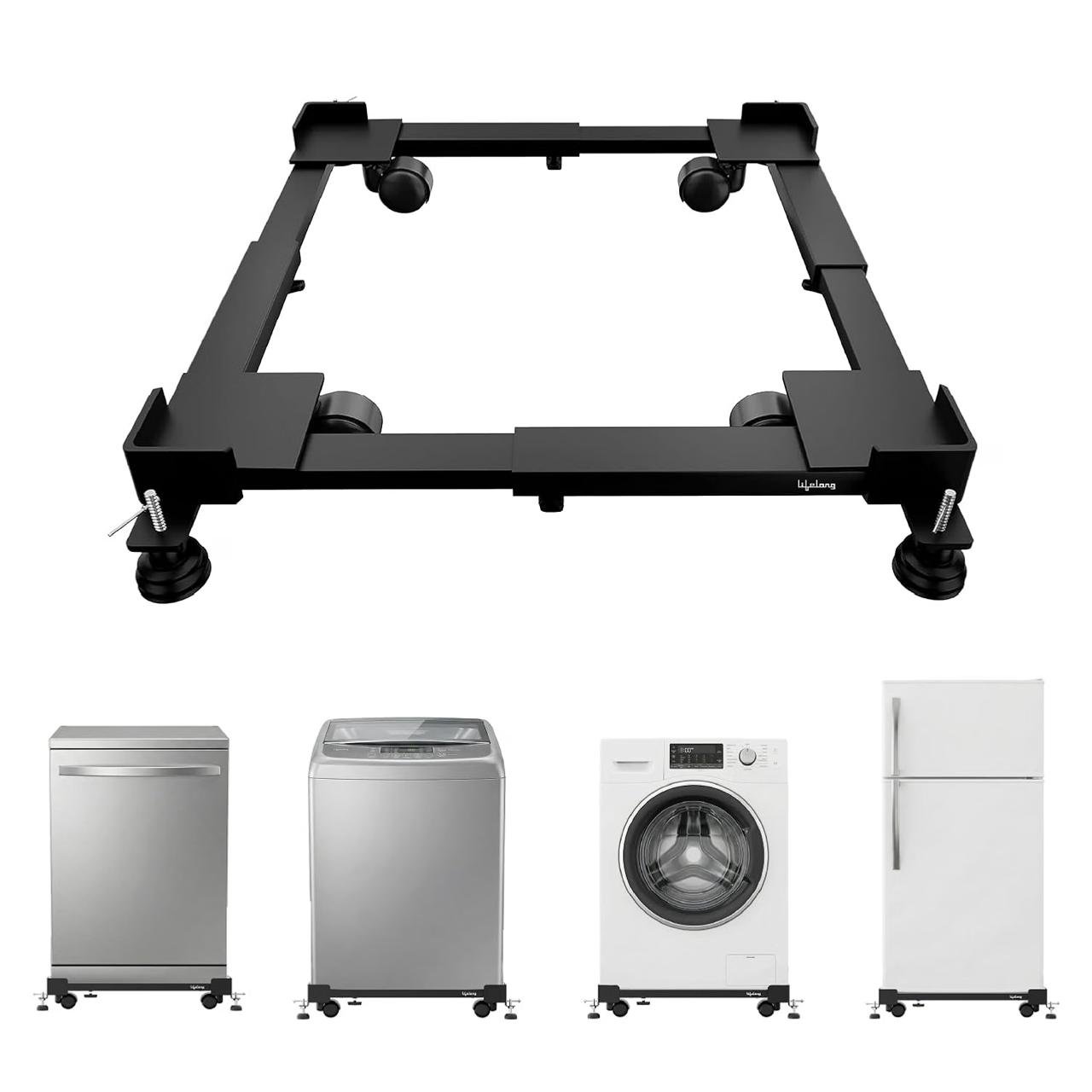Lifelong Adjustable Washing Machine Stand Wit