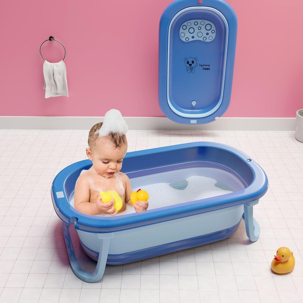 Lifelong Cuppy Foldable Baby Bath Tub For 05 Years