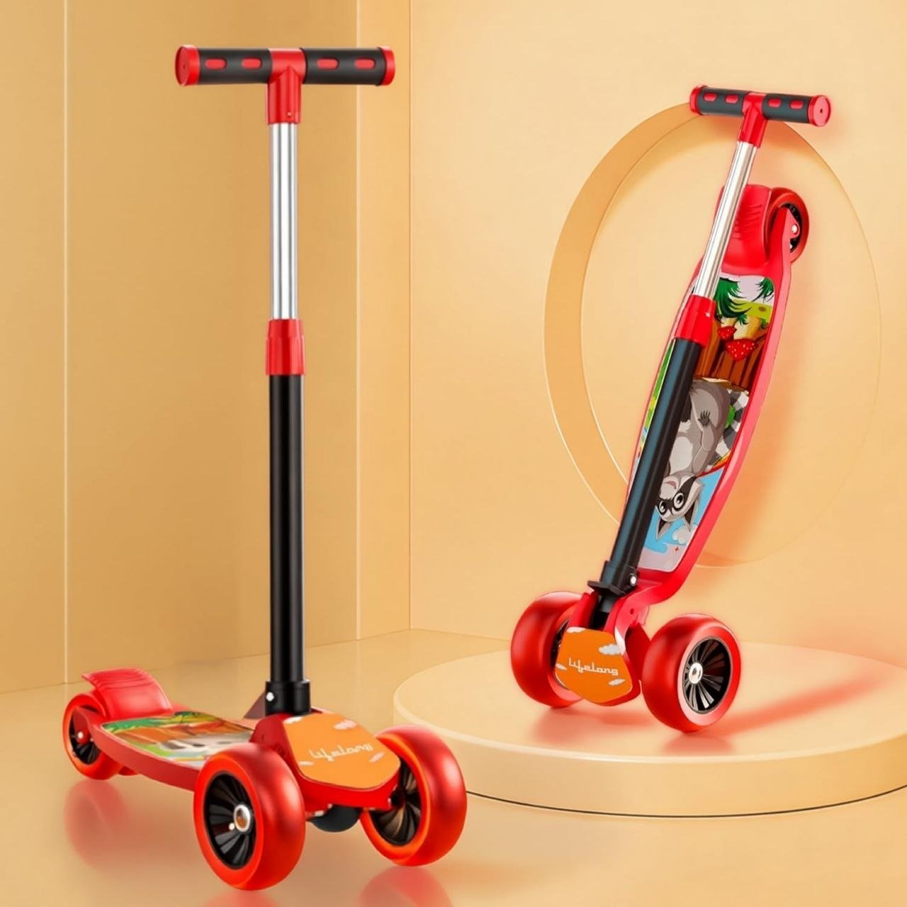 Lifelong Kick Scooter With Adjustable Height 