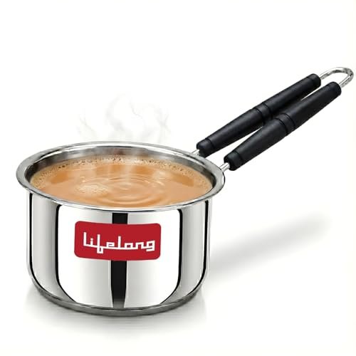 Lifelong Stainless Steel Heavy Bottom Saucepan 1 5
