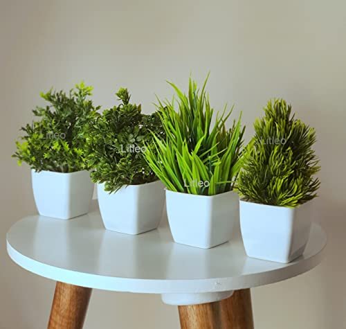 Litleo Plastic Artificial Plants Mini Eucalyptus P