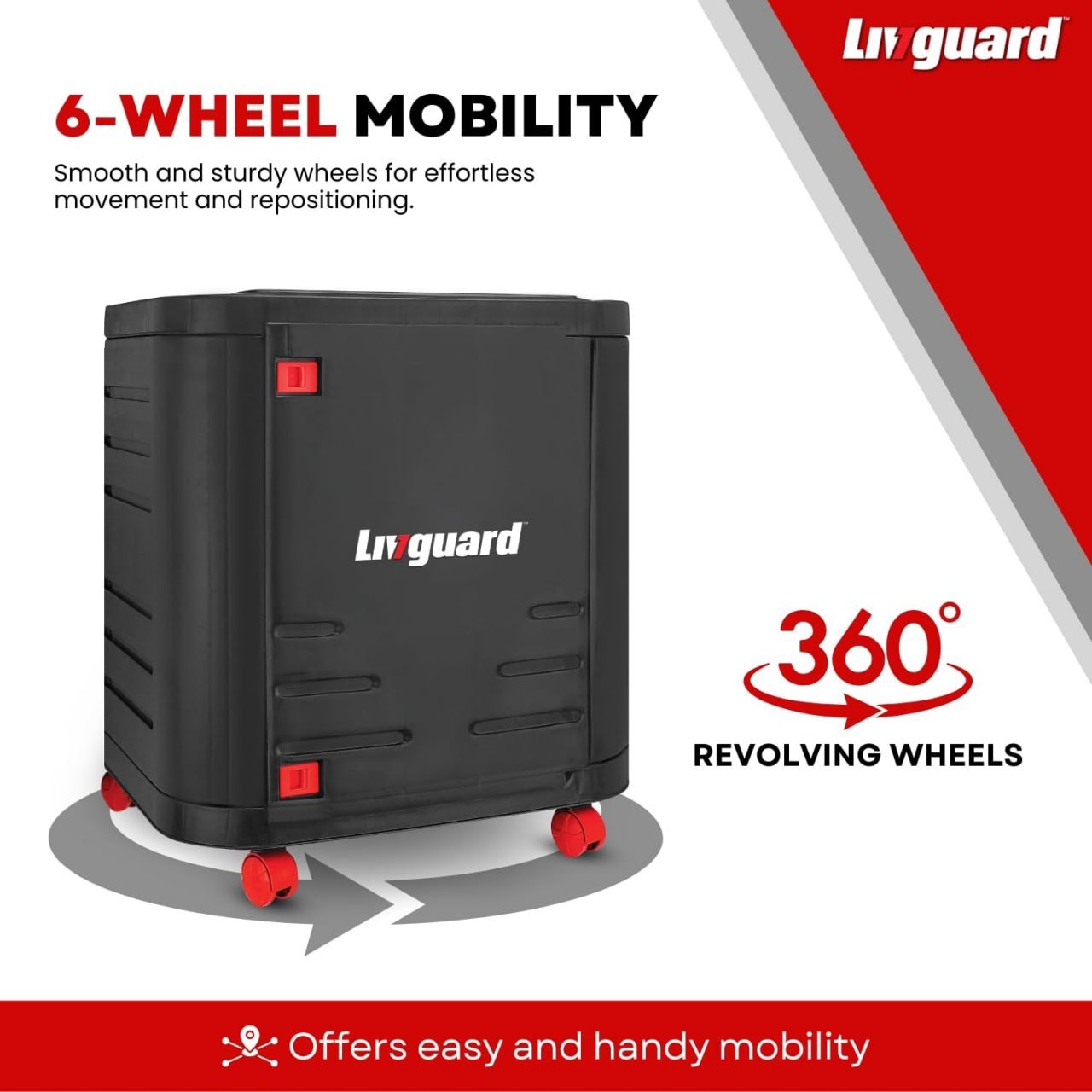 Livguard Inverter Battery Trolley With Covere
